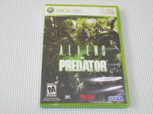 xbox360★ALIENS VS PREDATOR 海外版(国内本体動作可)★箱付・説明書付・ソフト付