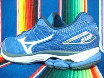 Mizuno■ミズノ■ウェーブライダー■US9■27cm■WAVE RIDER 20■ランニングシューズ■青ブルー■靴■S435■_画像9