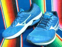 Mizuno■ミズノ■ウェーブライダー■US9■27cm■WAVE RIDER 20■ランニングシューズ■青ブルー■靴■S435■_画像3