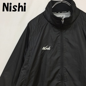 【人気】Nishi ウィンドブレーカー 内メッシュ 日野大坂上 ブラック サイズM/S3208