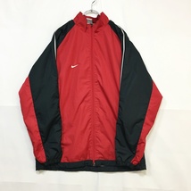 【人気】NIKE/ナイキ ウィンドブレーカー 内メッシュ 市川高校 テニス部 レッド サイズXL/S2982_画像2