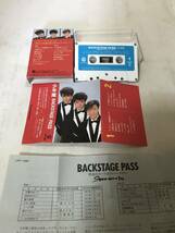 C3185　カセットテープ　 少年隊 BACKSTAGE PASS 86 _画像2
