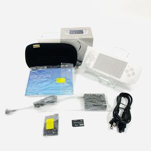 【美品】SONY ソニー PSP プレイステーション ポータブル ミスティック シルバー PSP-3000MS 純正SDカード付