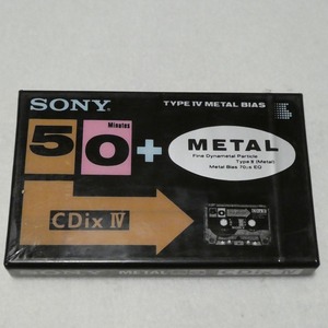 SONY[CDixⅣ]50 minute *C-50CDX4* cassette tape * metal position * new goods unopened 