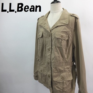 【人気】L.L.Bean/エルエルビーン 長袖 ジャケット アウター ベージュ サイズL レディース/S2793