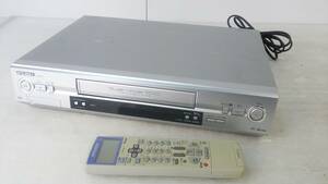浜/MITSUBISHI/ビデオカセットレコーダー/HV-BH500/2004年/通電確認済/動作未確認/リモコン付（RM-95003）/VHS/11.18-32DA