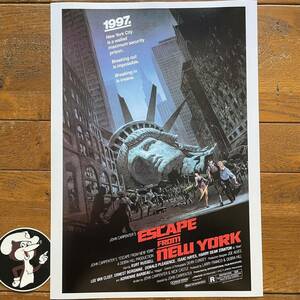 US版ポスター『ニューヨーク1997』（Escape from New York）★ジョン・カーペンター/カート・ラッセル/スネーク/エスケープ・フロム・L.A.