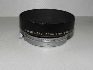 Canon 50mm/f1.8 35mm/f2.8 レンズ フード(Lマウント　42mm用)中古純正品