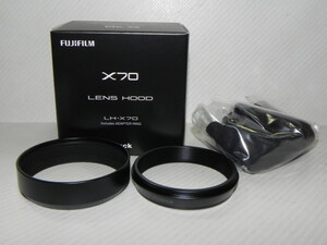 富士フイルム FUJIFILM LH-X70 [X70用レンズフード ブラック]純正美品