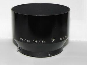 Nikon 105/2.5 135/3.5　 F　レンズフ-ド(中古品)