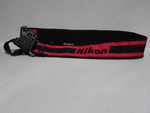 Nikon ストラップ (黒+赤)中古品