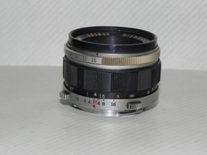 OLYMPUS D.ZUIKO AUTO-s 38mm/f 2.8 レンズ(ジャンク品)