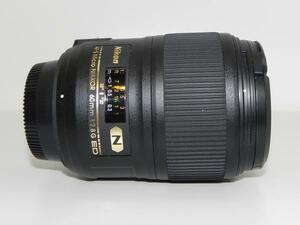 **中古良品　Nikon AF-S Micro 60mm F2.8G ED レンズ*