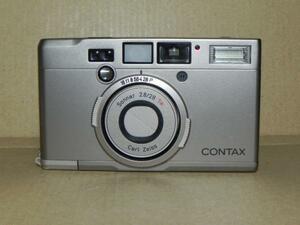 CONTAX Tix カメラ(シルバ-)美品