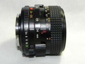 **中古品　Minolta MD ZOOM 24-35mm/F 3.5　レンズ*