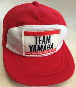 VINTAGE TEAM YAMAHA CAP YAMAHA RACING SPORTS 当時物 チームヤマハ メッシュキャップ 帽子 ヤマハレーシング TD TZ RD RZ RZV YZ 2ST