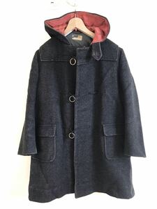 70's ビンテージHarrodsハロッズデザインダッフルコート　チャコールグレー