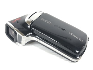 SANYO Xacti ザクティ DMX-CA100 14MEGA デジタル ビデオカメラ 防水 HULL HD ブラック Z1-108-A★