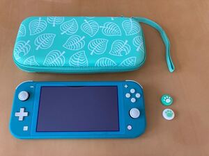 Nintendo Switch Lite 本体 ターコイズ 32GBメモリー付+あつ森 保護カバーケース+スティックカバー