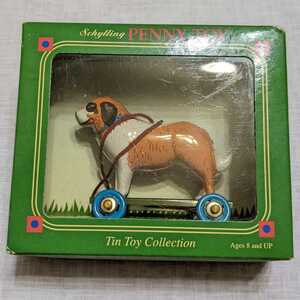 セール　未使用　ヴィンテージ　2003年　アメリカ　ブリキ　犬　おもちゃ　TIN TOY schylling社　玩具　デッドストック　NO1