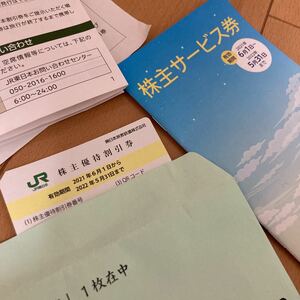 JR東日本　株主優待 サービス券　2022年5月末まで