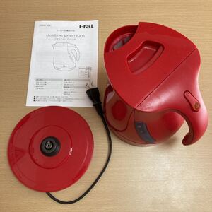 ティファール 電気ケトル ジャスティンプレミアム 赤 レッド T-fal