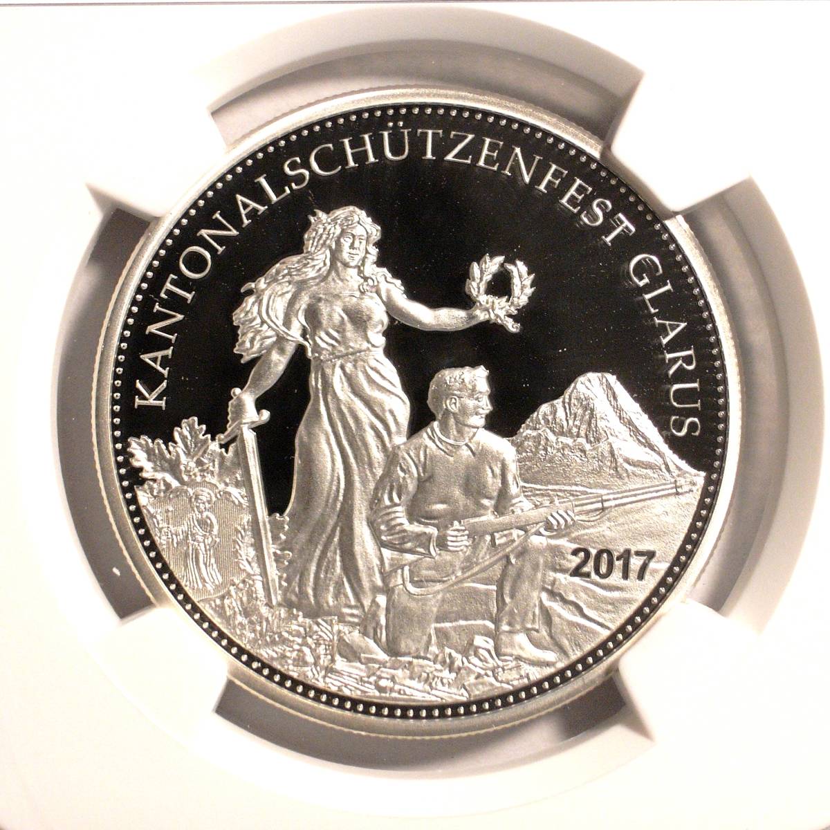 魅力的な スイス Ogh 発行枚 50フラン銀貨 チューリッヒ 近代射撃祭 Ms62 Ngc 1872年 ヨーロッパ Labelians Fr 魅力的な スイス Ogh 発行枚 50フラン銀貨 チューリッヒ 近代射撃祭 Ms62 Ngc 1872年 ヨーロッパ Labelians Fr