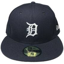New Era ニューエラ MLB Detroit Tigers デトロイト タイガース ベースボールキャップ (ネイビー) 7 1/8 56.8cm [並行輸入品]_画像2