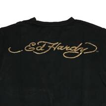 [並行輸入品] Ed Hardy エド・ハーディ タイガー ストーンプリント Tシャツ (ブラック) S_画像4