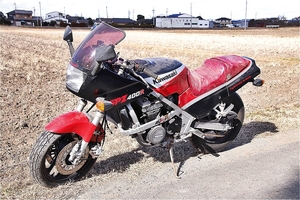 三重 バイク カワサキ KAWASAKI GPZ400R 400㏄ 書類あり ジャンク品 レストアベース 部品取り 引き取り歓迎 