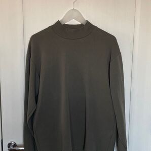 ユニクロ UNIQLO モックネックカットソー M カーキ