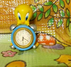 トゥイーティー NY本店購入 日本未発売 フィギュア置き時計 ワーナーブラザース ルーニーテューン tweety