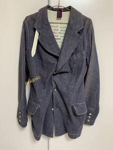  used * damage processing * cotton jacket *VivienneWestwoodMAN* size 50* Italy made * several times have on have been cleaned 