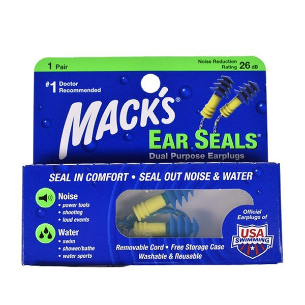 マックスイヤーシールズ (MACK'S) EAR SEALS MACKS 耳栓みみせん【リーシュ付で紛失防止！】キャンプスノーピークノースフェイスパタゴニア