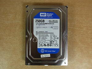 ◎H/888●ウェスタンデジタル☆Western Digital☆3.5インチHDD(ハードディスク)☆250GB SATA600 7200rpm☆WD2500AAKX☆中古品