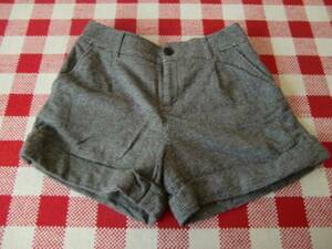USED* Uni black gray. short pants waist 67cm L!