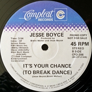 【Disco 12】Jesse Boyce / It's Your Chance