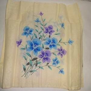  zabuton cover flax flax .55cm×59cm 2 sheets set unused storage goods elegant floral print 
