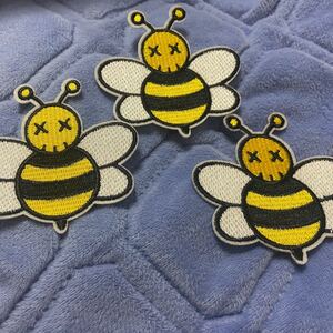 ワッペン3枚セットハート 刺繍 アイロン ワッペン 古着 リメイク 修復 DIY