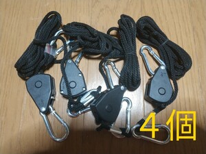 ラチェットロープ ロープハンガー 4個