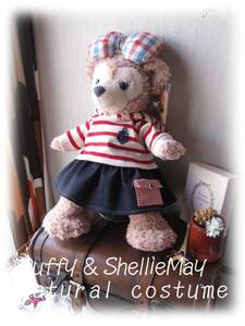 Art hand Auction Shellie May * Duffy ♪ S size ★ Nachukawa ♪ Costume ★ Red border hoodie set ★ Handmade ♪, character, disney, shellie may