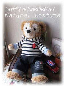 Art hand Auction Duffy*ShellyMay♪Nachukawa♪Costume★Taille S♪Ensemble parka bordure marine★Fait main♪, personnage, disney, duffy