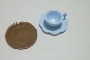 ★J545☆シルバニアファミリー　小物　食器　ティーカップ　ブルー☆ミニチュア　ドールハウス