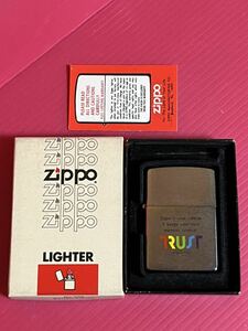 ZIPPO/ ジッポー/ ビンテージオイルライター 美品 筆記ロゴ デカスラッシユ 1984年