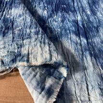 ●はちはち　藍染、1.5ｍ、2重織、木綿100％、生地、国産110ｃｍ巾_画像5