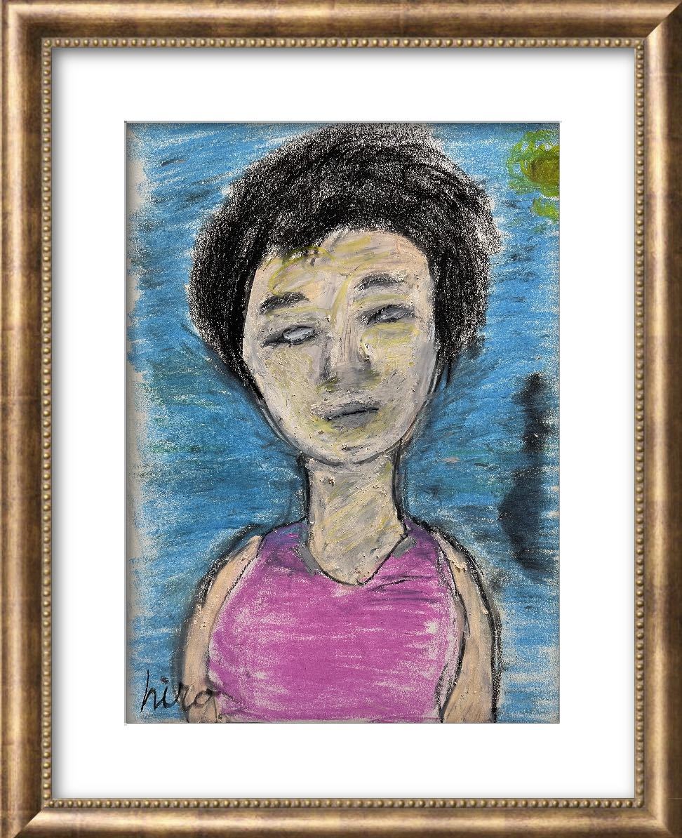 Pintor Hiro C Solo, Obra de arte, Cuadro, dibujo al pastel, Dibujo con crayón
