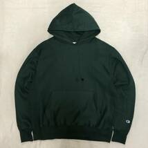 US限定! 新品 CHAMPION BOOKSTORE REVERSE WEAVE HOODIE D.GREEN M ダークグリーン チャンピオン ブックストア リバースウィーブ 目なし_画像1