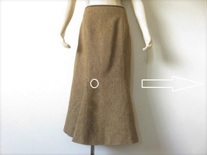  translation have beautiful goods EVEX by KRIZIAeveks bike litsia wool long flared skirt large size [44]13 number waist 72.b1621