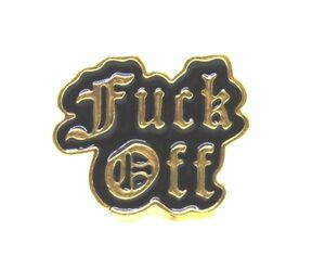 FUCK OFF pin badge PUNK goods punk fashion fak off 