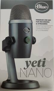 【新品未開封】Blue Microphones Yeti Nano USB コンデンサーマイク Shadow Gray